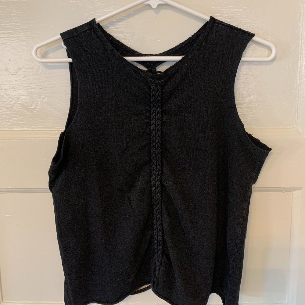 ALL SAINTS dark grey top